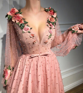 Flower Prom Dress