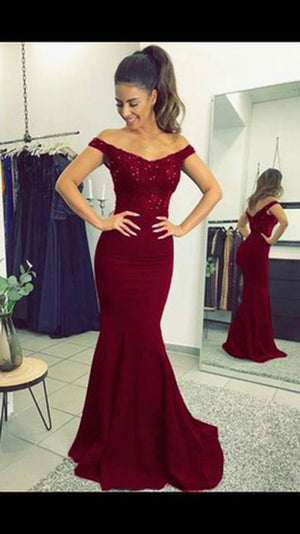 V Neck Prom Dress