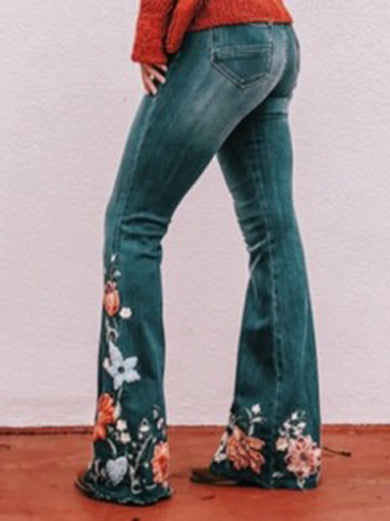 HARRIET FLORAL JEANS PANTS