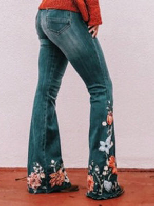 HARRIET FLORAL JEANS PANTS