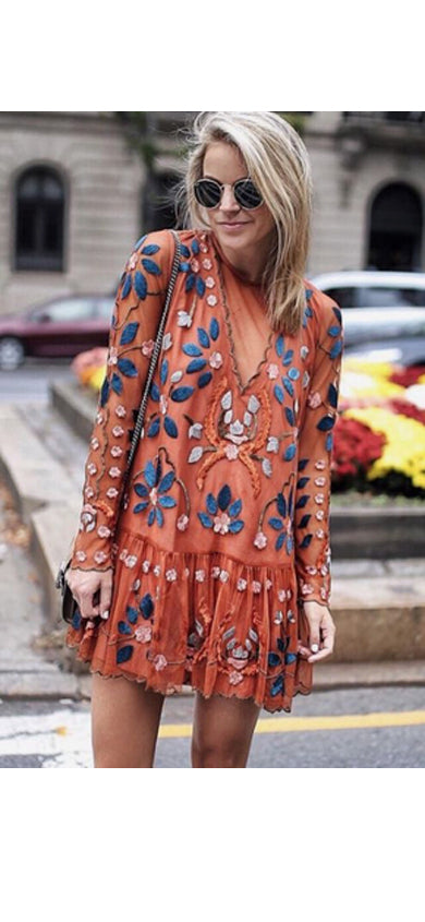 ANNA CORAL DRESS