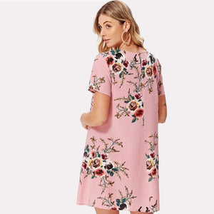 FRANCESCA FLORAL SHORT DRESS