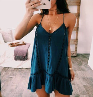 short sleeveles dress