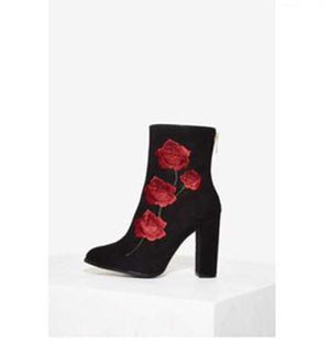 Rose Boots velvet Shoes