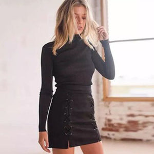 ARIA Leather Skirt