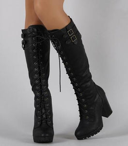 Combat Boots leather Shoes