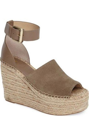 espadrilles platforms wedges  leather