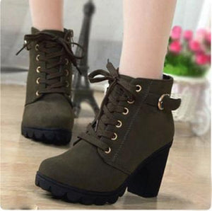 green olive winter boots