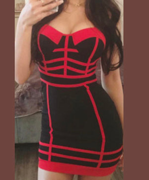 EVIE scrappy bandage dress