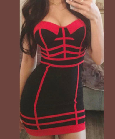 EVIE scrappy bandage dress