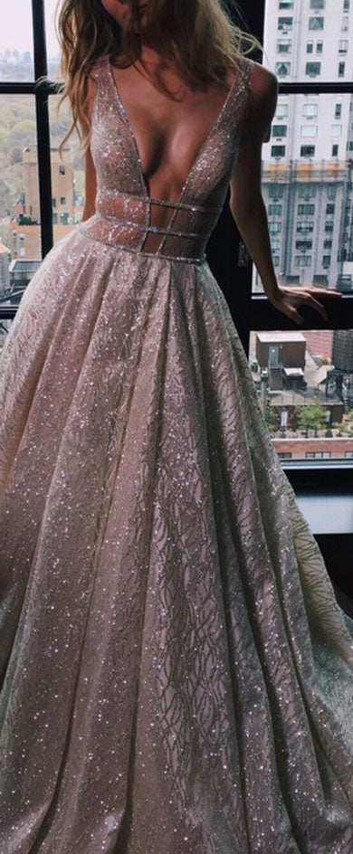 CLARA Glitter Prom Dress