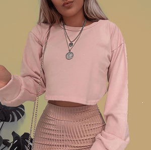 CHARLOTTE Long Sleeve Crop
