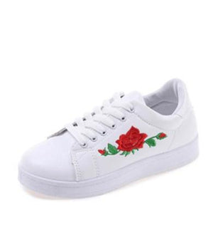 rose white sneakers