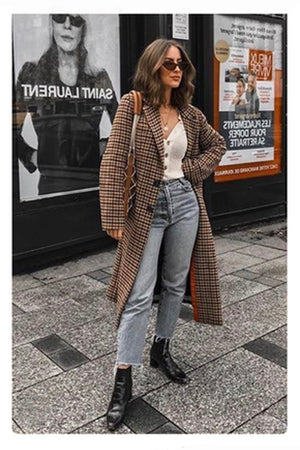 Plaid Long Coat