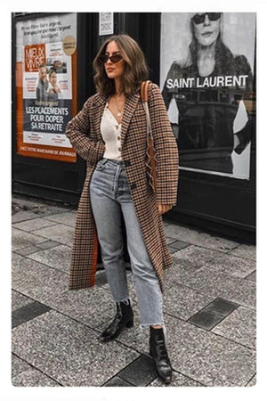 Plaid Long Coat