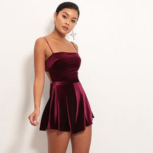 FLORENCE Velvet Short Dress