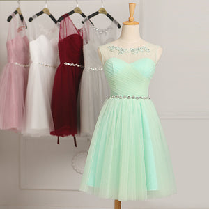 mint puff princess dress