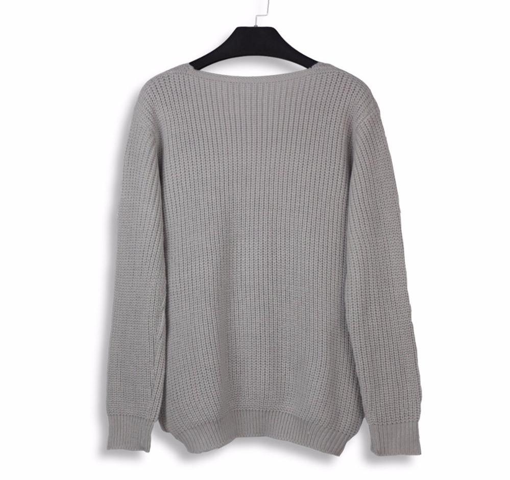 Plunge Neckline Sweater