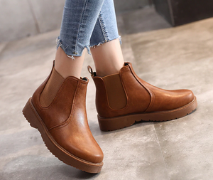 PHOEBE  LEATHER CHELSEA BOOTS