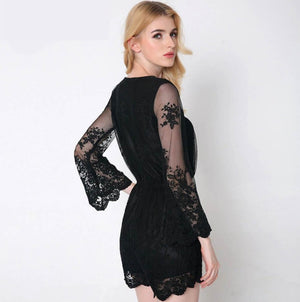 ORLA LACE BLACK JUMPSUIT