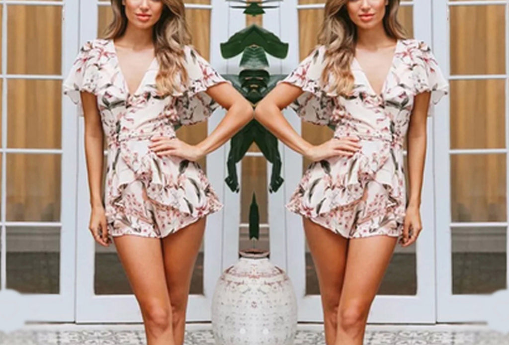 MILA Floral Short Jumpsuit