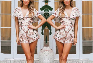 MILA Floral Short Jumpsuit