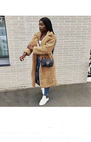 winter fauxfur longcoat