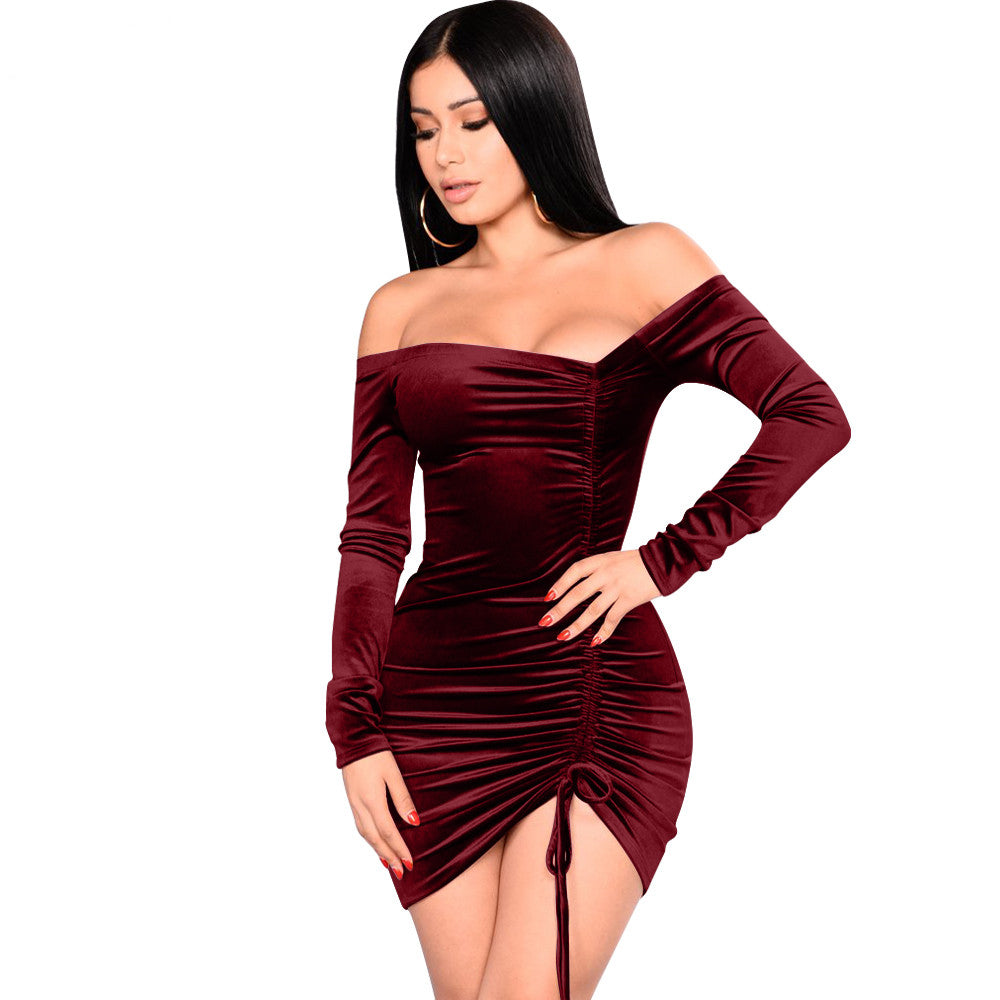 PHOEBE velvet dress