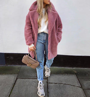 Faux Fur Long Coat