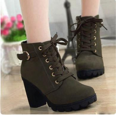 green olive winter boots