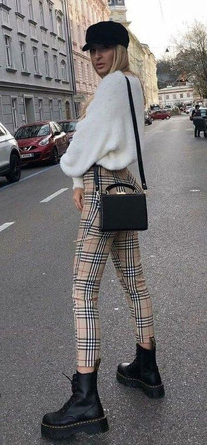 HALLIE plaid pants