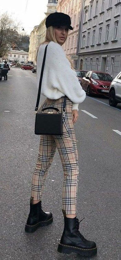 HALLIE plaid pants