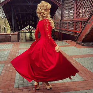 Long Sleeve Prom  dress