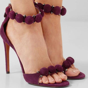 ankle strap high heel party shoes