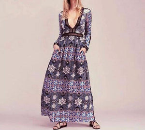 Formal Floral Maxi evening dress