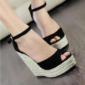 platform open toe high heel sandals