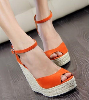 platform open toe high heel sandals