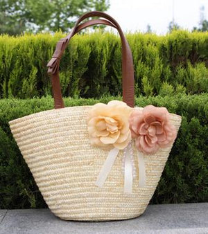 The flowers beach bag