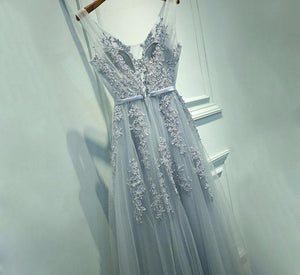 Elegant blue crystals Evening Dress