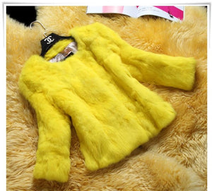 Rabbit  faux fur Coats