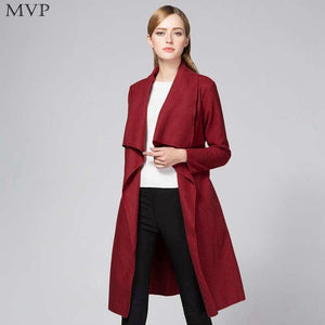 Belted Loose Long Jacket