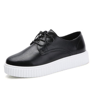 Genuine Leather Creepers Casual Boat Shoes