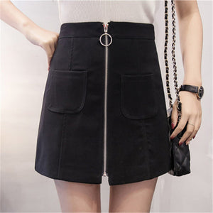 Retro Mini Skirt With Pockets