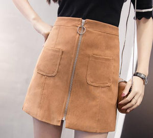 Retro Mini Skirt With Pockets