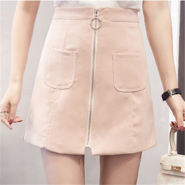 Retro Mini Skirt With Pockets