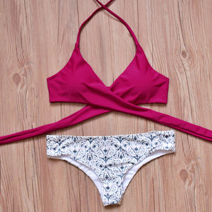 Cross Bandage Bathing Suit