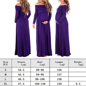 Long Sleeve Pregnants Maxi Dress