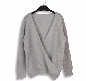 Plunge Neckline Sweater