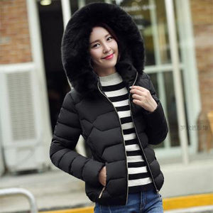 hooded parka cotton-padded jacket